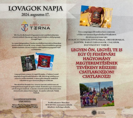 Lovagok Napja – önkéntesek jelentkezését várja a Múzeum